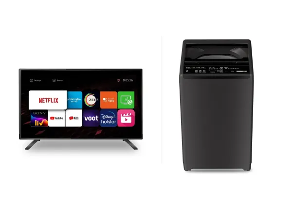 Smart LED TV and Washing Machine Combo